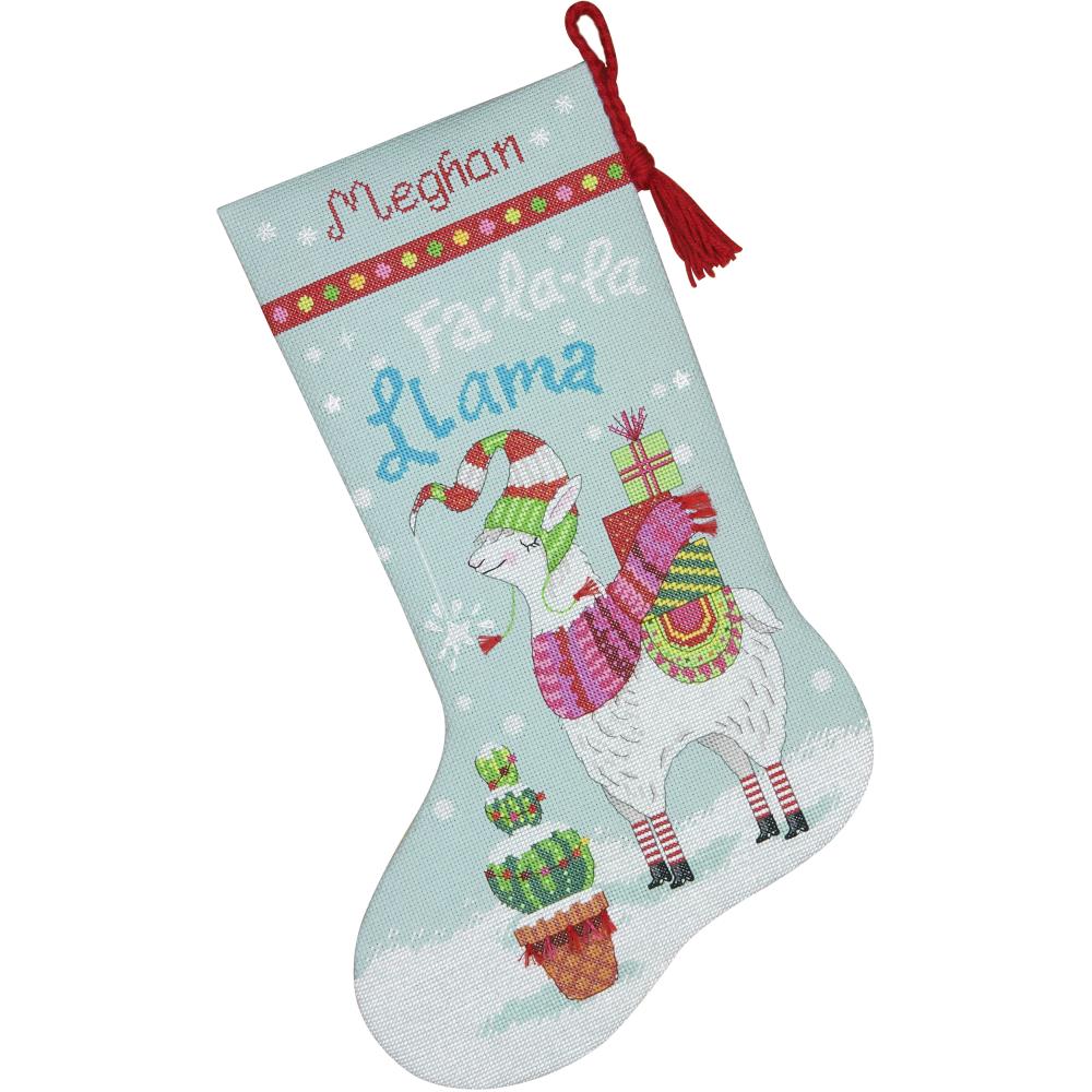(image for) Stocking Llama Counted Cross Stitch Kit